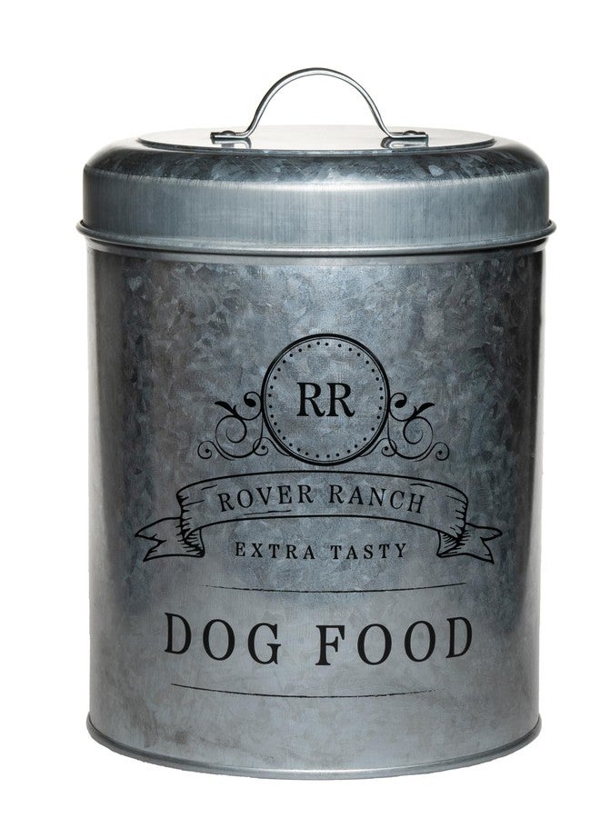 Amici Home Amici Pet Rover Ranch 140oz Metal Dog Food Canister with Handle Lid & Silicone Seal - Large Pet Food Storage Container with Airtight Closure - Durable Pantry Organization Accessory for Dry Kibble - Image 1